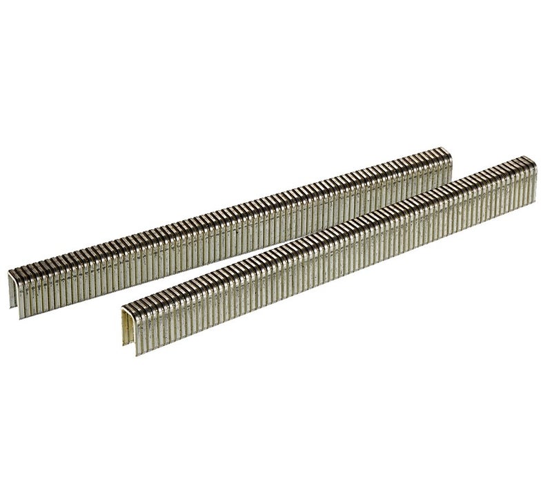 Senco L06BAB 18 Gauge by 1/4-inch Crown by 3/8-inch Electro Galvanized Staples (10,000 per Box) - Image 1